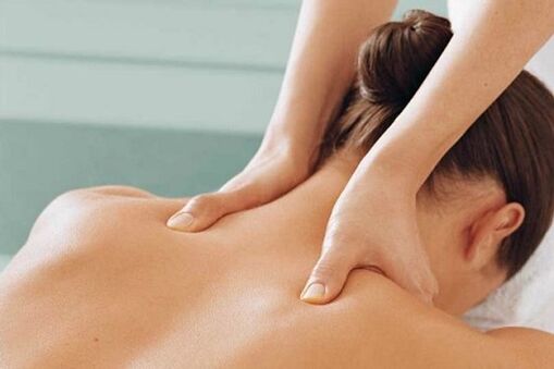 Massage avec ostéochondrose cervicale